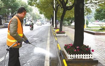 高压清洗设备在保洁行业应用